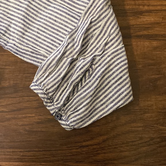 OLD NAVY Striped Waist Defined Faux Wrap Jumpsuit - Picture 7 of 13